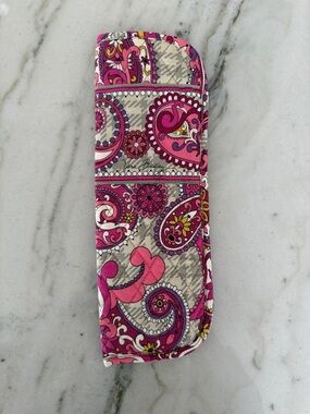 Vera Bradley Paisley Meets Plaid Flat Iron Travel Sleeve